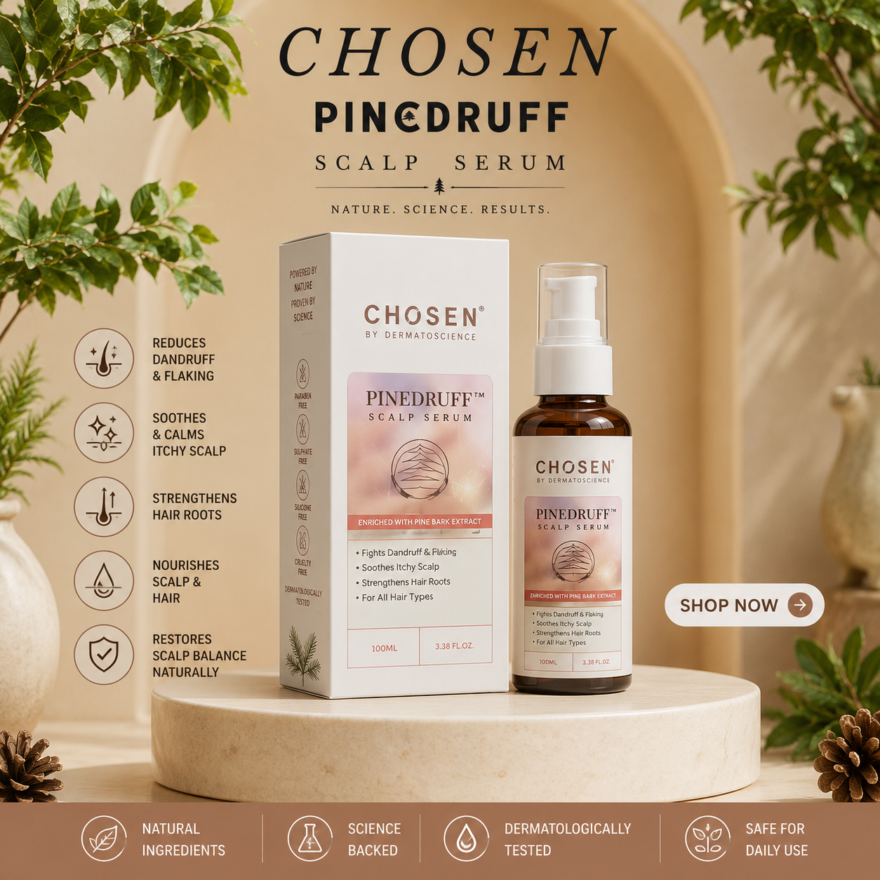 Pinedruff Scalp Serum
